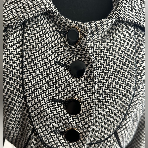 Vintage Midtown hounds tooth, pea coat - Picture 5 of 6